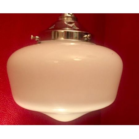 Edwardianische antike Deckenlampe Opal Hängelampe britisch ca 1890