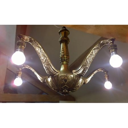 Antike britische Art Deco Deckenlampe Deckenleuchte ca 1920