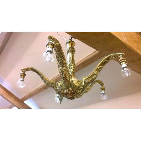 Antike britische Art Deco Deckenlampe Deckenleuchte ca 1920