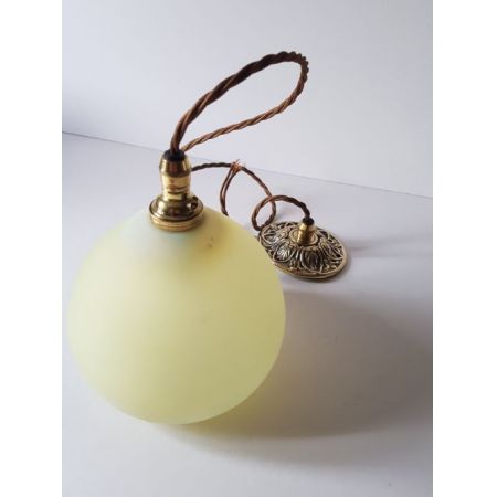 Antike britische Deckenleuchte Deckenlampe Messing ca 1920 