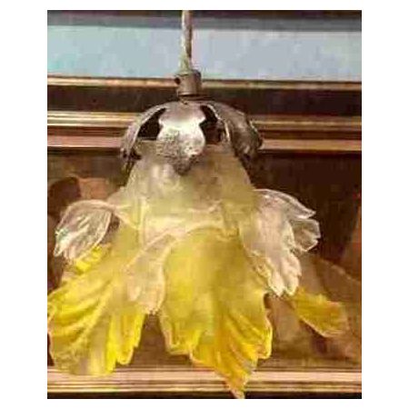 Antike britische Deckenlampe Milchglas Deckenleuchte ca 1920