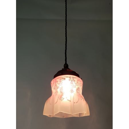 Viktorianische britische Deckenlampe Hängelampe antik ca 1880