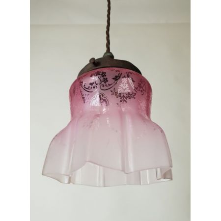 Viktorianische britische Deckenlampe Hängelampe antik ca 1880