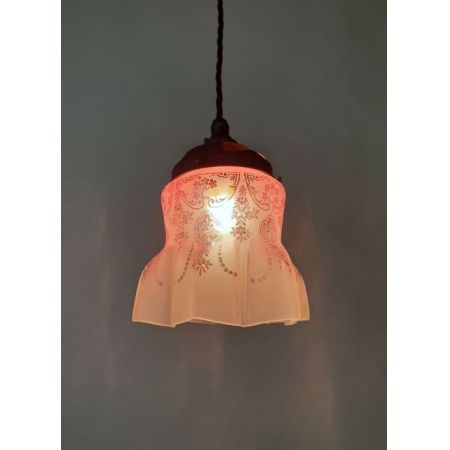 Viktorianische britische Deckenlampe Hängelampe antik ca 1880