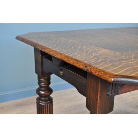 Antiker britischer Eichen Esstisch ca 1920