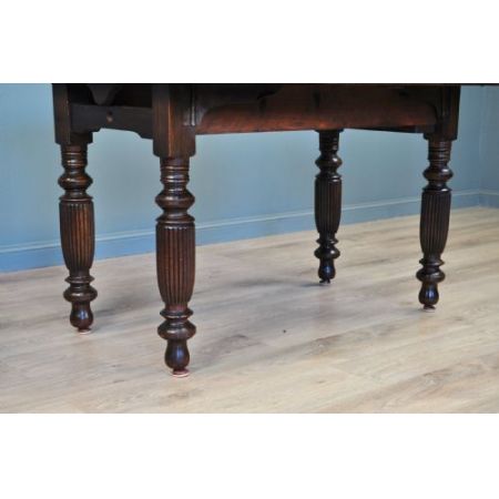 Antiker britischer Eichen Esstisch ca 1920