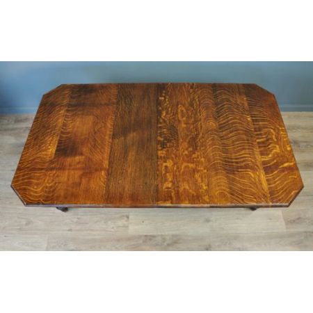 Antiker britischer Eichen Esstisch ca 1920