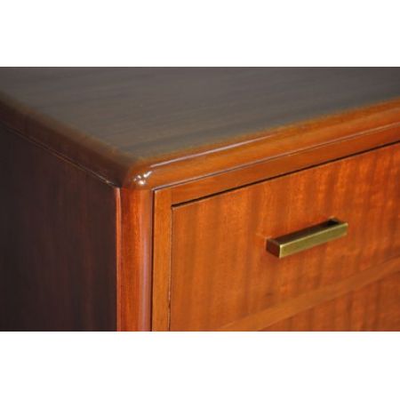 Antike britische Art Deco Mahagoni Kommode ca 1930