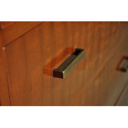 Antike britische Art Deco Mahagoni Kommode ca 1930