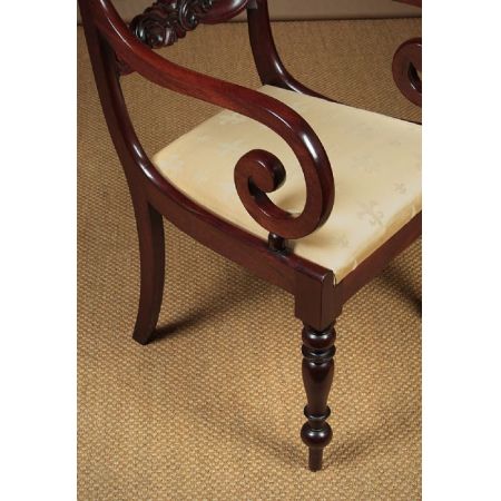 Antike britische Mahagoni Stühle ca 1830