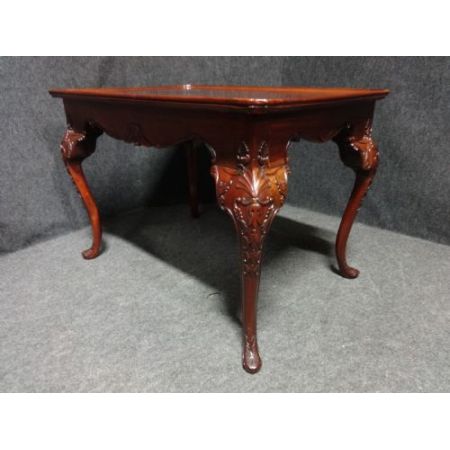 Antiker britischer Mahagoni Kaffeetisch Sofatisch ca 1930