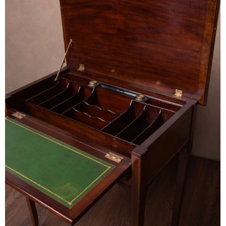 Edwardianischer antiker Mahagoni Sekretär britisch ca 1890