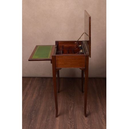 Edwardianischer antiker Mahagoni Sekretär britisch ca 1890