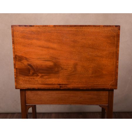 Edwardianischer antiker Mahagoni Sekretär britisch ca 1890