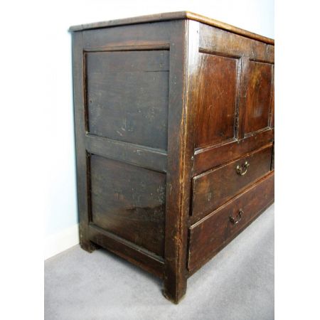 Antike walisische Eichen Truhe Kommode ca 1690