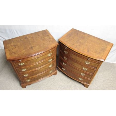 Antike britische Nussbaum Kommoden ca 1920