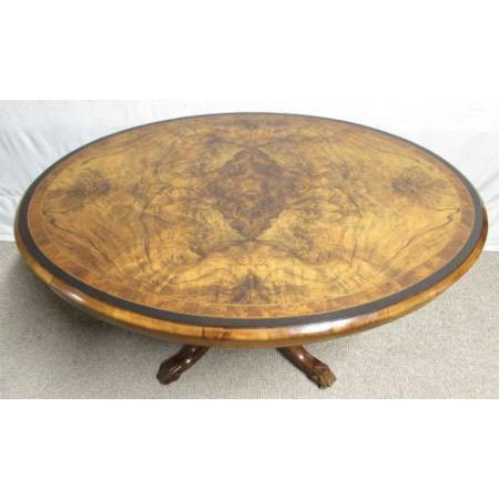 Viktorianischer antiker Esstisch Nussbaum britisch ca 1860