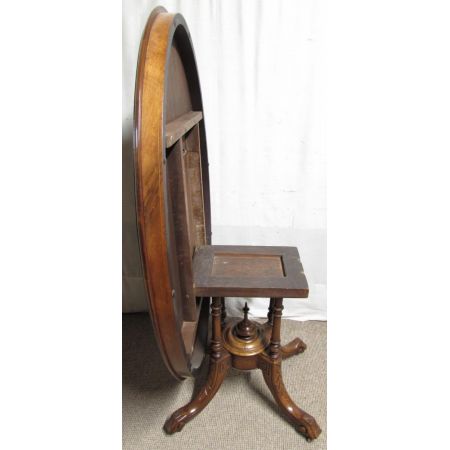 Viktorianischer antiker Esstisch Nussbaum britisch ca 1860