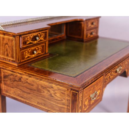 Antiker britischer Palisander Schreibtisch Ladies Desk ca 1890