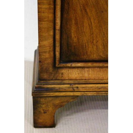 Britischer antiker Eichen Bücherschrank Nussbaum ca 1920