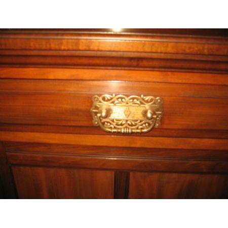 Antiker viktorianischer Bücherschrank Mahagoni englisch ca 1890