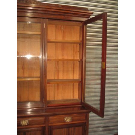 Antiker viktorianischer Bücherschrank Mahagoni englisch ca 1890