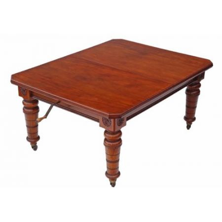 Viktorianischer Nussbaum Esstisch antik britisch ca 1880