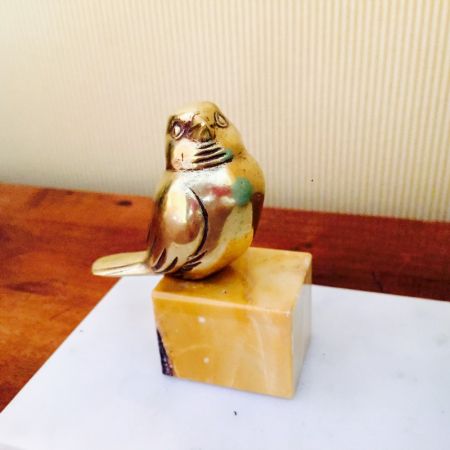 Antikes Art Deco Nachtlicht Tischlampe Messing Marmor englisch ca 1930