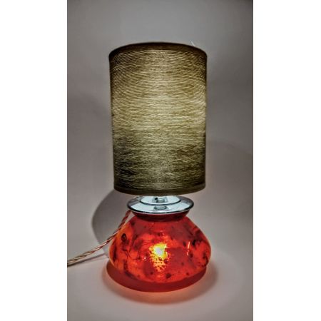 Englische Art Deco Glaslampe Tischleuchte WMF antik ca 1930