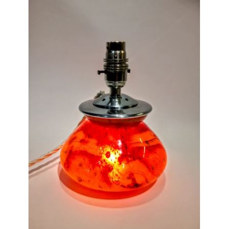 Englische Art Deco Glaslampe Tischleuchte WMF antik ca 1930