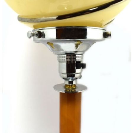 Antike Art Deco Bakelit Tischlampe britisch ca 1930