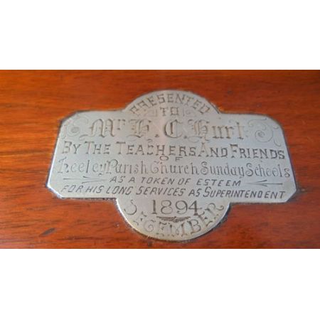 Antiker britischer Mahagoni Bücherschrank ca 1890