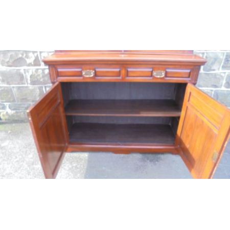 Antiker britischer Mahagoni Bücherschrank ca 1890