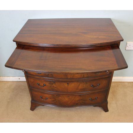 Antike britische Junggesellen Mahagoni Kommode ca 1920