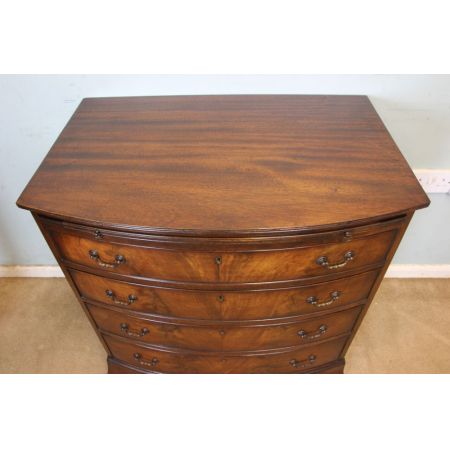 Antike britische Junggesellen Mahagoni Kommode ca 1920