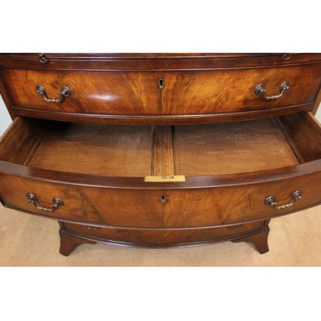 Antike britische Junggesellen Mahagoni Kommode ca 1920