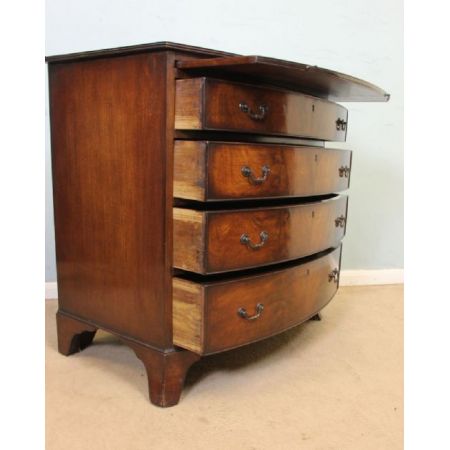 Antike britische Junggesellen Mahagoni Kommode ca 1920