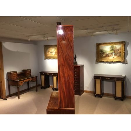 Georgianischer antiker Mahagoni Bücherschrank britisch ca 1900