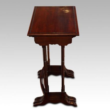 Edwardianische antike Mahagoni Beistelltische britisch ca 1910