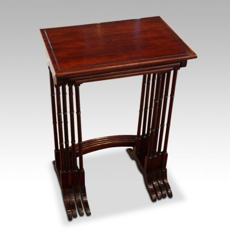 Edwardianische antike Mahagoni Beistelltische britisch ca 1910
