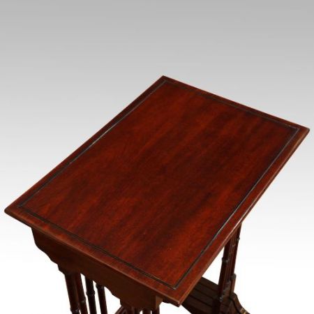 Edwardianische antike Mahagoni Beistelltische britisch ca 1910