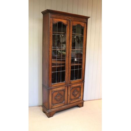 Antiker britischer Eichen Bücherschrank ca 1920