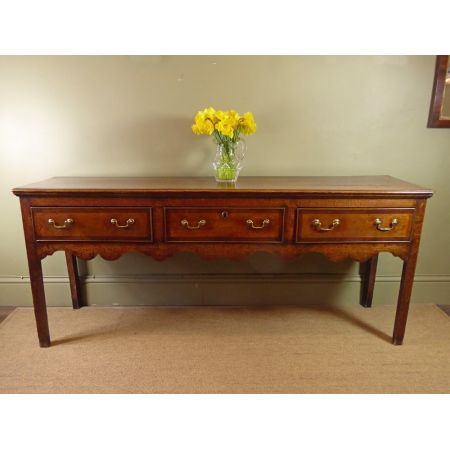 Georgianisches antikes Eichen Sideboard britisch ca 1770