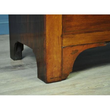 Edwardianischer antiker Mahagoni Kleiderschrank britisch ca 1890