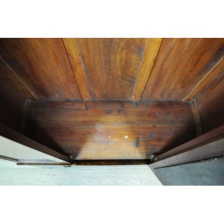 Edwardianischer antiker Mahagoni Kleiderschrank britisch ca 1890