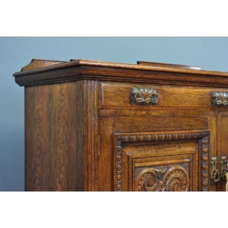 Viktorianisches antikes Eichen Sideboard britisch ca 1860