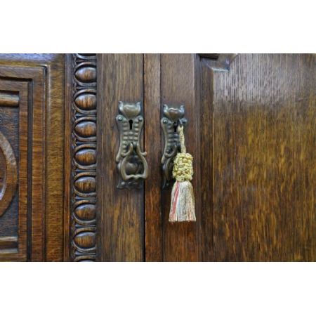 Viktorianisches antikes Eichen Sideboard britisch ca 1860