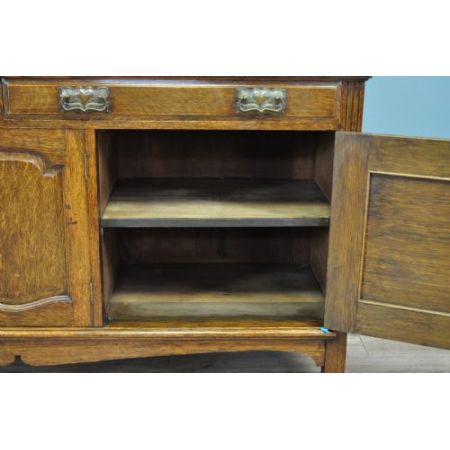 Viktorianisches antikes Eichen Sideboard britisch ca 1860