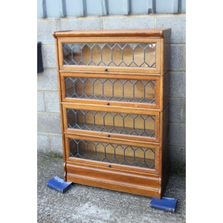 Edwardianischer antiker Eichen Bücherschrank Globe Wernicke ca 1890