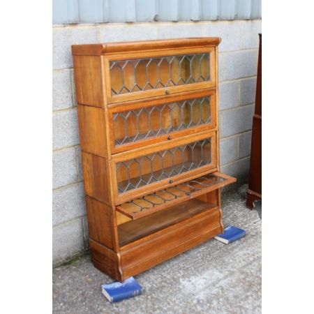 Edwardianischer antiker Eichen Bücherschrank Globe Wernicke ca 1890